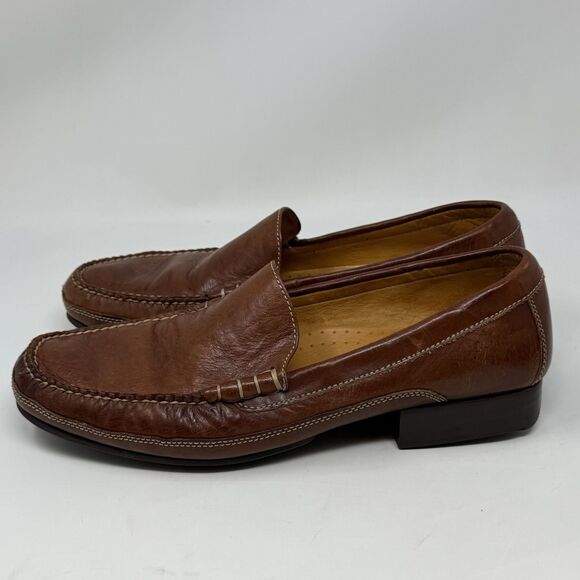 Cole Haan Country Loafers Shoes Womens 10.5 AA Narrow Brown Leather Business - Picture 2 of 16